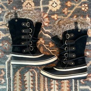 Sorel Joan of Arctic Tall Winter Boot Size 7 Black